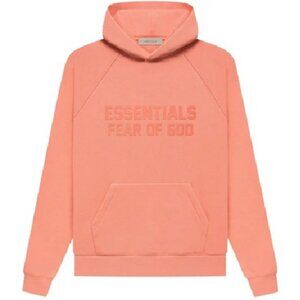 FEAR OF GOD ESSENTIALS OVERSIZE HOODIE CORAL